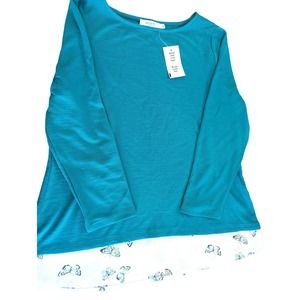 NWT Ricki's Dress Top Butterflies Women's M